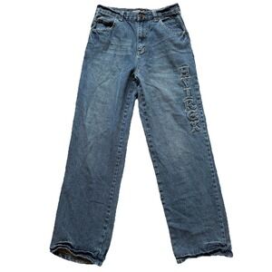 Avirex Jeans Mens Size 29 x 30  Baggy Embroidered Y2K 90s Skate Hip Hop RARE